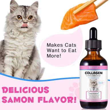 Collagen for Cats, Cat Collagen Liquid Drops for Cats with Biotin, MSM & Ginger Digestive & Immunity Support, Itch Relief, Skin & Coat and Joint Health, Cat Supplement 60ml ﻿ - Image 9