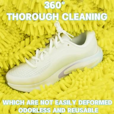 2PCS Shoe Washing Machine Bgs,Laundry Shoe Bags for Washer and Dryer, Reusable and Durable Zipper Sneaker Shoe Washing Bag, Tennis Shoe Cleaning Bag for All Shoe Types (Yellow) - Image 7