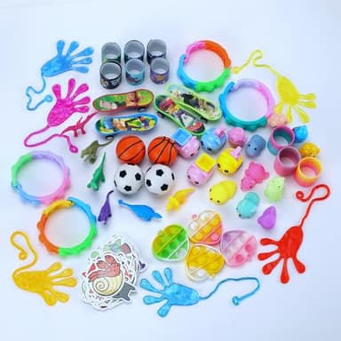 Totbit 102 Pcs Party Favors Toys for Kids 4-8 8-12 3-5, Treasure Chest Box Toys Classroom Carnival Prizes Small Bulk Pop Fidget Toys Pack Pinata Stuffers Birthday Gifts Goodie Goody Candy Bags Fillers - Image 7