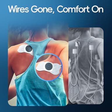 Comfytemp Wireless TENS Unit Machine for Pain Relief, FSA HSA Eligible TENS Unit Muscle Stimulator with Two Sets, Up to 30 Modes TENS Device for Back Pain, Rechargeable Portable with APP Control - Image 4