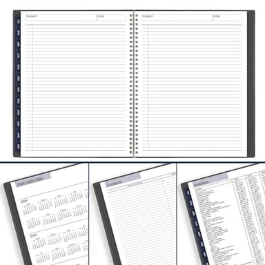 AT-A-GLANCE Planner 2024-2025 Academic, Monthly, 8-1/2" x 11", Large, Monthly Tabs, Flexible Cover, DayMinder, Charcoal (AYC47045) - Image 7