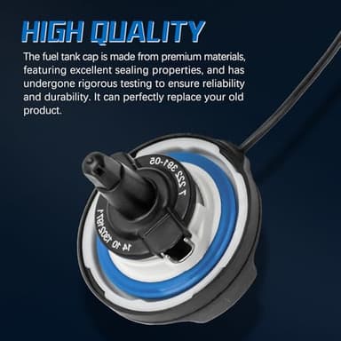 Gas Cap Fuel Cap For 1999-2018 MINI COOPER & BMW X1 X2 X3 X5 X6 Z4 128i 135i 228i 230i 320i 325i 328i 330i 335i 430i 525i 528i 530i 535i 540i 550i 640i 650i 740i 745i 750i 760i and More - Image 3