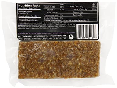 Love Force Rawganic Vegan Energy Bar, Fig Ginger, 3 Ounce - Image 2