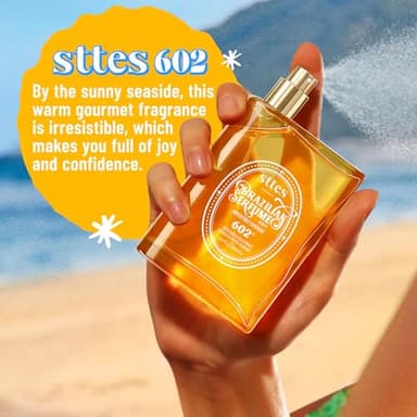 Sttes Perfume 602# (Irresistible Sunshine) - Eau de Perfume 100ml (3.4fl oz) Vanilla Gourmet Tune (Caramel Vanilla Flavor) - Image 5