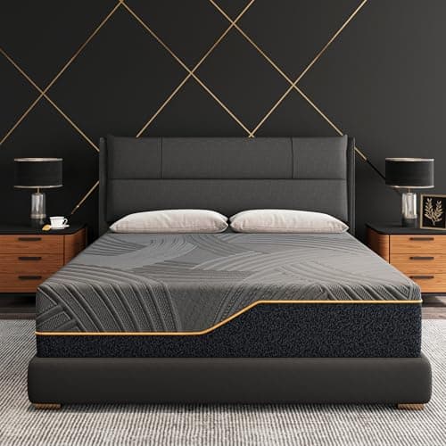 Dyonery 14 Inch King Size Mattress in a Box, Copper Memory Foam Mattress with Cooling Cover, Medium Firm for Pressure Relief, Fiberglass-Free, CertiPUR-US Certified, Foam Made in USA, 76"x80"x14" - Image 1