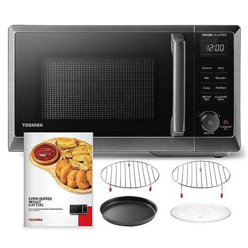 TOSHIBA Inverter Countertop Microwave Oven Air Fryer Combo MASTER Series, Broil, Convection, Speedy Combi, Even Defrost 11.3'' Turntable Sound On/Off, 27 Auto Menu&47 Recipes - Image 1