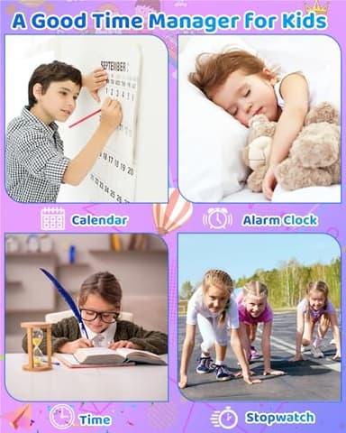 BESTOONE Upgrade Kids Phone Toys for 3 4 5 6 Year Old Girls and Boys, Toddler Emulated Touchscreen Smartphone with No Calls, No Internet, Christmas Birthday Gifts for Kids Ages 3-8 (Blue) - Image 5