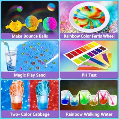 UNGLINGA 70+ Experiments Science Kit for Kids, Chemistry Set, Educational Toys Gifts Idea for Boys and Girls Birthday Christmas S.T.E.M Toy Project - Image 3
