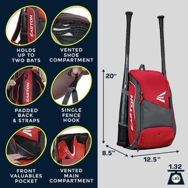 Easton | GAME READY Backpack Equipment Bag | Adult | Navy - Image 6