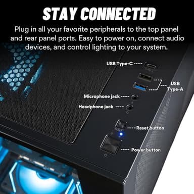Panorama Gaming PC Desktop (NVD GeForce RTX 5070 Ti, Intel 24-Core i9-14900KF Processor, 32GB DDR5 RAM, 2TB NVMe Gen4 SSD, WiFi 6E, HDMI, Windows 11 Pro) Best 2025 Prebuilt Tower RGB Gamer Computer - Image 6
