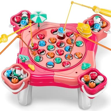 WATUDOU Magnetic Fishing Game for Kids Toddlers 3-5, 70 pcs Fishing Toys for Kids Toddlers 3-5, Table Toys Board Game Birthday Gifts for 3 4 5 6 7 8 Years Old Kid Toddler - Image 1