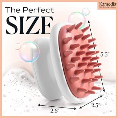 KAMEDIS Scalp Scrubber & Anti Dandruff Shampoo 1% Zinc Pyrithione and Salicylic Acid - Gentle Scalp Massager and Hair Dandruff Treatment - Suitable for Men & Women - Image 8