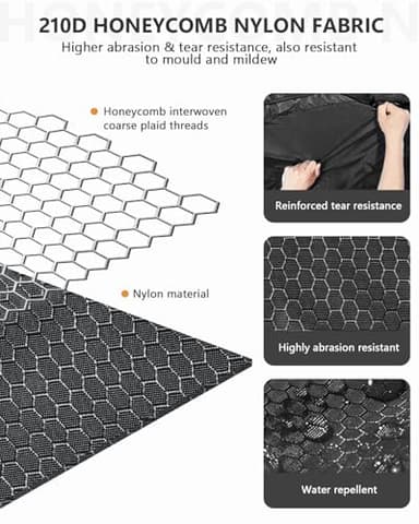 Gonex 80L Packable Travel Duffle Bag Foldable Duffel Bags for Luggage Gym Sports Camping Travelling Cycling Storage Shopping Water & Tear Resistant Black - Image 4