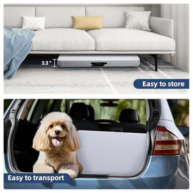 Byliable 34" Square Folding Card Table, Fold-in-Half Utility Dining Portable Table Heavy Duty HDPE White Plastic Foldable with Carrying Handle Indoor Outdoor for Picnic, Camping, Party - Image 5