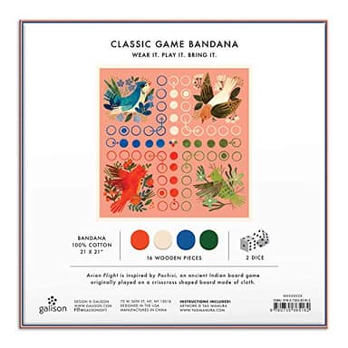 Galison Avian Flight Classic Game Bandana, Multicolor - Image 4