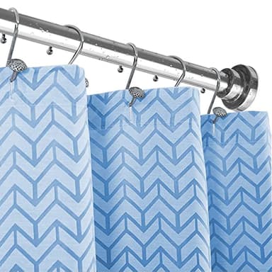 Ausemku Shower Curtain Rod Tension - 26-76 Inch Never Rust Non-Slip Spring Tension Curtain Rod No Drilling Stainless Steel Curtain Rod Use Bathroom Kitchen（Silver）, yq-a-A76Y - Image 4
