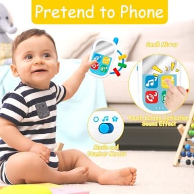 Baby Montessori Sensory Learning Toys with Sounds - Infant Toddlers Travel Activities Musical Teething Toys for Babies 0 3 6 9 12 18 Months - Newborn Shower Gifts for 1 2 3 Year Old Boys Girls - Image 5