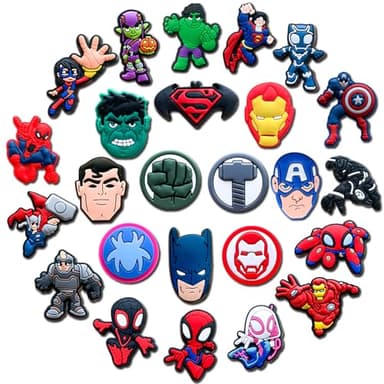 25 40pcs Shoe Charms for Croc Shoes, Cute Clog Decorations for Adults Men Women (25Pcs) - Image 1