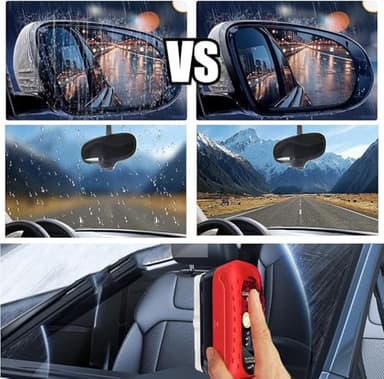 3PCS Automotive Oil Film Cleaning Brush for Car Windows, 9.52 oz Reusable Anti Fog for Car Windshield Cleaner Tool, All-in-One Glass Cleaning Board Set - Image 7