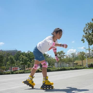 Youth/Kids Knee Pads Elbow Pads Wrist Guards Protective Gear Set for 3-15 Years Child Roller Skates, Skateboard, Cycling, Inline Skating, BMX Bike, Balance Bike, Scooter Riding and Other Outdoor Sports - Image 8