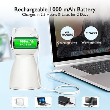 Valonii Cat Toys [2025 Newly Upgraded] Real Random Trajectory Rechargeable Motion Activated Cat Laser Toy Automatic,Interactive Cat Toys for Indoor Cats/Kitten/Dogs - Image 5