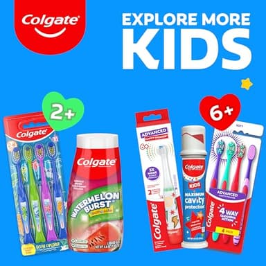Colgate Kids Unicorn Toothpaste Pump with Fluoride for Cavity Protection, Ages 6+, ADA Accepted, Bubble Fruit, 4.4 Ounce, 6 Pack - Image 6