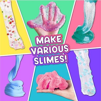 4 LB Huge Glassy Clear Slime Bucket Toy for Kids, FunKidz 64 FL OZ Premade Big Crystal Slime Pack Gift with 29 Sets Add-ins Jumbo Slime Kit for Girls Boys Party Present - Image 8