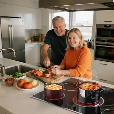 Pladeca 30 Inch Electric Cooktop, 5 Burner Electric Stove Top 6900W, 30" Built-In Ceramic Countertop with Metal Frame, Child Lock, Timer, Slide Control, 220-240V Hardwired (No Plug) - Image 2