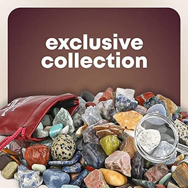 Dan&Darci Rock Collection for Kids - Includes 250+ Bulk Rocks, Gemstones & Crystals + Genuine Fossils and Minerals - 2 Lbs. - Geology Earth Science STEM Toys Activity, Gifts for Boys & Girls Ages 6+ - Image 7
