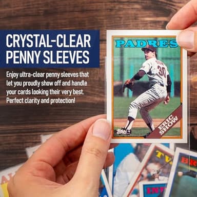 Premium Penny Sleeves for Trading Cards | Soft Trading Card Sleeves for Baseball Cards, Ultra Clear Plastic Pro Sports Card Sleeve, Football, MTG Collector Sleeve (Standard + Thick Options Available) - Image 7