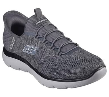 Skechers Men's Summits Key Pace Hands Free Slip-in Sneaker,Charcoal/Black,10 Wide - Image 2