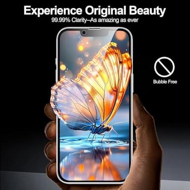 sorlnern 3 Pack Privacy Screen Protector Compatible for iPhone 16e/ iPhone 14 / iPhone 13 / iPhone 13 Pro Tempered Glass Shatterproof Anti-Scratch Anti-Spy Durable Touch-Sensitive - Image 5