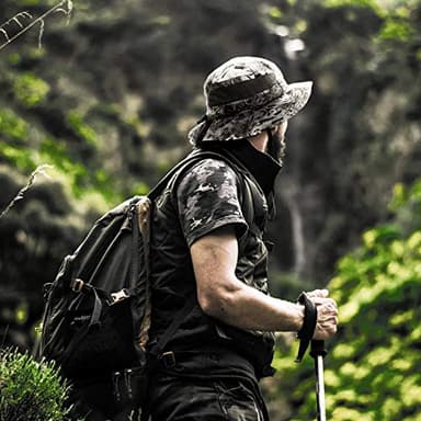 KastKing Sol Armis UPF 50 Boonie Hat - Sun Protection Beach & Hiking, Fishing, Paddling, Rowing, Kayaking - Silver Mist - Image 8