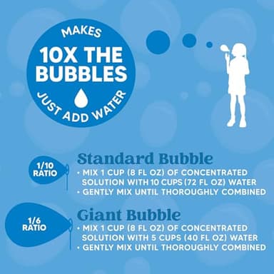 JOYIN 100 Oz Concentrated Bubble Solution (up to 8 Gallon) for Large Party in Summer Celebrations, Party Favor, Bubble Summer Toy, Classroom Prizes, Easter (Blue) - Image 6