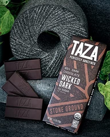 Taza Chocolate, 95% Wicked Dark Amaze Bar, 2.5 oz bars, case of 10 - Image 4