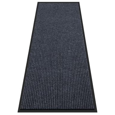 Large Indoor Outdoor Door Mat, 2' x 6' Heavy Duty Commercial Floor Mat Inside Outside Entrance, Rubber Border Doormats for Entryway, High Traffic Area, Waterproof, Low-Profile, Easy to Clean - Image 1