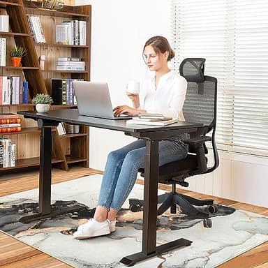 Anidaroel Office Chair Mat for Hardwood/Tile Floor, 48"x60" Desk Chair Mat for Office Gaming, Under Desk Rug for Rolling Chair, Anti-Slip Computer Chair Mats, Low-Pile Carpet Protector Rug - Image 2