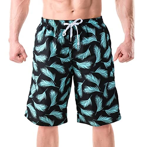 Srnede Mens Swim Trunks Swimming Trunks Swim Shorts Quick Dry 11 Inch with Mesh Lining Funny Swimwear Bathing Suits - Image 1