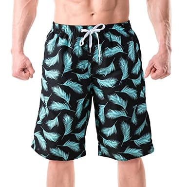 Srnede Mens Swim Trunks Swimming Trunks Swim Shorts Quick Dry 11 Inch with Mesh Lining Funny Swimwear Bathing Suits - Image 1