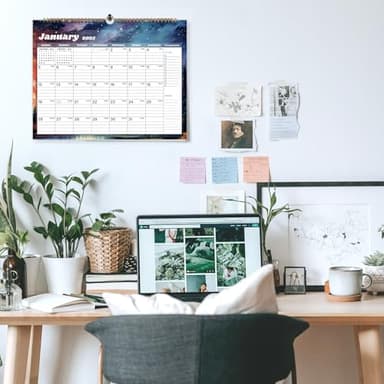 XISIDO 2025 Calendar 18 Month Wall Calendar 2025-2026, January 2025 to June 2026 Calendar with Julian Dates, 14.8" X 11.5" (2025-2026 Wall Calendar Starry Sky) - Image 6