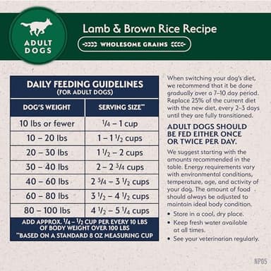 Natural Balance Limited Ingredient Adult Dry Dog Food with Healthy Grains, Lamb & Brown Rice Recipe, 4 Pound (Pack of 1) - Image 9