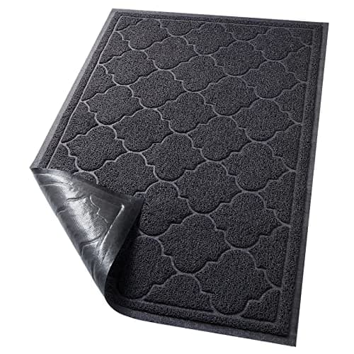 LuxStep Door Mat Large 24x36 Inch Indoor Outdoor Doormat, Non-Slip Low-Profile Design Floor Mat, Front Door Welcome Mat for Entryway,Patio,Garage, Black - Image 1