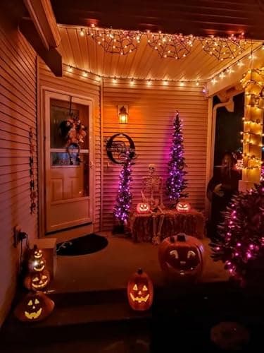 Hompavo 【Upgraded】 LED Flame Light Bulbs, 4 Modes Flickering Light Bulbs with Upside Down Effect, E26/E27 Flame Bulb for Halloween, Christmas, Party, Indoor and Outdoor Home Decoration (4 Pack) - Image 7