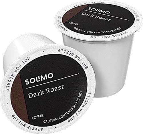 Amazon Brand - Solimo Dark Roast Coffee Pods, Compatible with Keurig 2.0 K-Cup Brewers 100 Count(Pack of 1) - Image 1