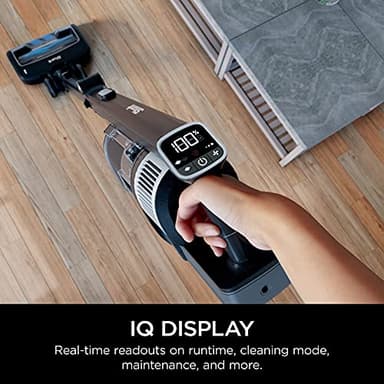 Shark Vertex Pro Cordless Vacuum Cleaner with HEPA Filter, Lightweight, Portable, Removable Handheld, Self Cleaning DuoClean PowerFins, 120-min Runtime, IQ Display, Black/Silver, IZ682H - Image 3