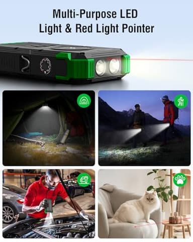 Sudrov Solar Charger Power Bank, 42800mAh Wireless Portable Charger with USB-C in/Output, QC3.0 Fast Charging 15W 4 Ports Outdoor Battery Pack Built-in Dual Led Flashlights for iPhone Samsung etc - Image 5