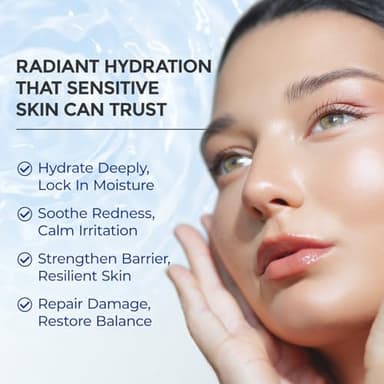 SKINERSE Intensive Repair Serum, 15%Hyaluronic Acid for Sensitive Skin Anti Aging Ultra Hydrating Serum for Face Calming Barrier Repair Redness Relief with Ceramides Centella 30Vials Daily Travel Care - Image 2