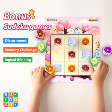 SILYMOLY Magnetic Blocks Candy Land Edition, Magnetic Tiles Building Blocks Boys & Girls Toys Age 3-5 4-8 5-7 Sensory Gift for Kids，Magnets Cubes，Upgraded STEM Gift 1.2 Inches - Image 2