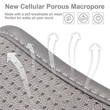 Puppy Harness and Leash Set - Dog Vest Harness for Small Dogs Medium Dogs- Adjustable Reflective Step in Harness for Dogs, Cats - Soft Mesh Comfort Fit No Pull No Choke (S, Grey) - Image 2