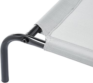 Amazon Basics Cooling Elevated Breathable Pet Bed For Dog, X-Large (60.1 x 37.1 x 8.9 Inches), 1 count, Grey - Image 4